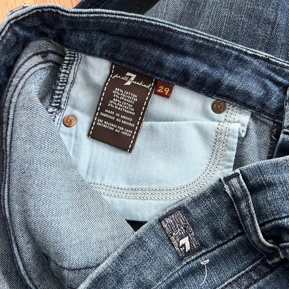 2000’s jeans “A” Pocket 7 For All Mankind Dark Wash Jeans Size 29 - Picture 7 of 10